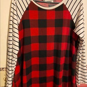 Boutique Buffalo plaid long sleeve shirt